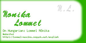 monika lommel business card